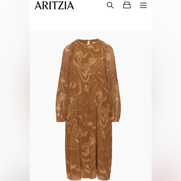 Wilfred Dresses & Skirts - Wilfred (Aritzia) Daydreamer Pleated chiffon Midi Dress. Size: M
